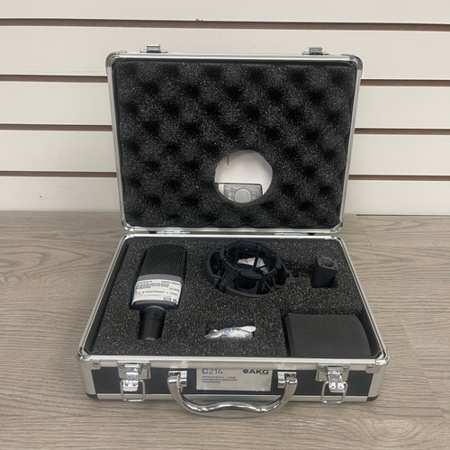 Vist Large View of Product Image Which is Used - Akg C 214 W/SHOCKMOUNT + CASE Condenser Microphone
