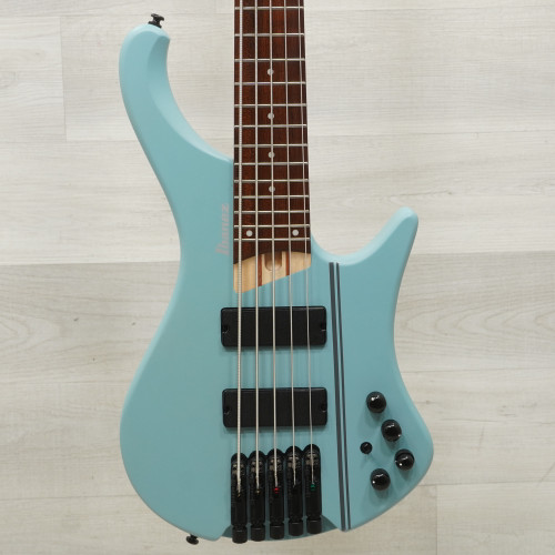 Vist Large View of Product Image Which is Used Ibanez EHB605 Bass Guitar Blue 5-String