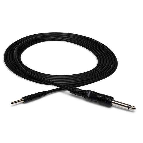 Vist Large View of Product Image Which is New - HOSA CMP-110 1/4" TS - 3.5MM TRS MONO INTERCONNECT CABLE
