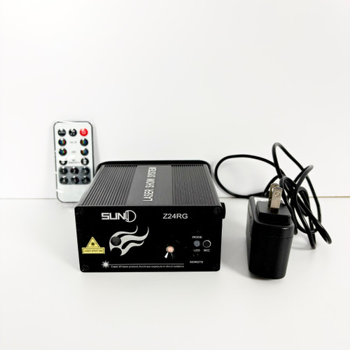 Vist Large View of Product Image Which is Used Suny Z24RG Mini Laser Light Show System