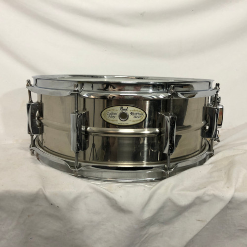Vist Large View of Product Image Which is Used Pearl SENSITONE CUSTOM ALLOY Metal Snare Drum 14"