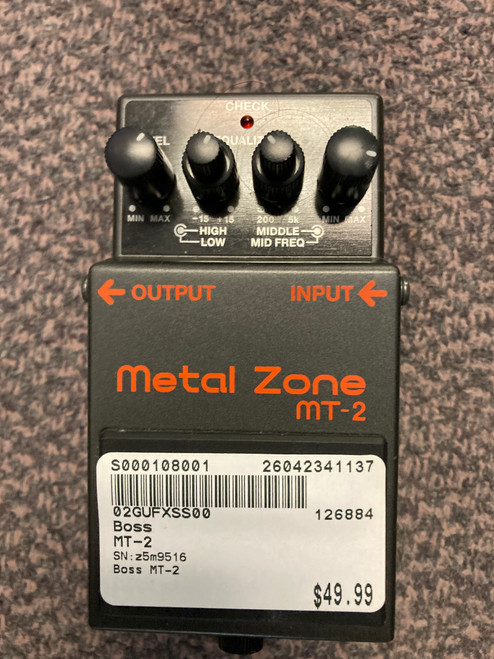 Vist Large View of Product Image Which is Used Boss MT-2 Distortion Pedal
