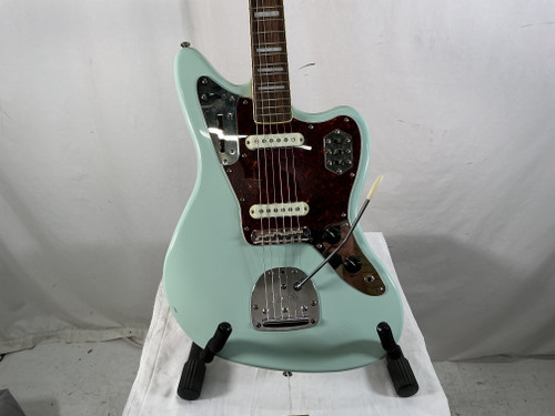 Vist Large View of Product Image Which is Used Squier JAGUAR SONIC BLUE Electric Guitar Blue 6-String