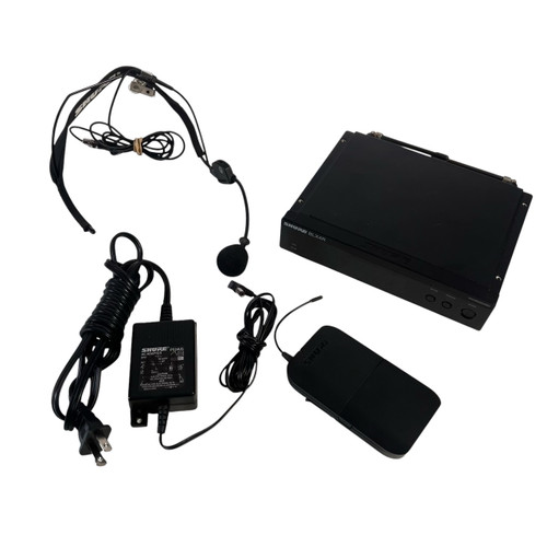 Vist Large View of Product Image Which is Used Shure BLX4R / BLX1 H10 Headset Wireless System Rackmount Receiver + Bodypack