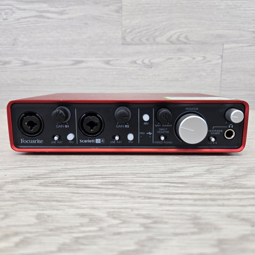 Vist Large View of Product Image Which is Used Focusrite SCARLETT 2I4 GEN 1 Computer Interface 2 A/D Recording Inputs