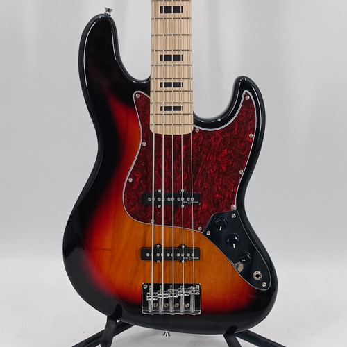 Vist Large View of Product Image Which is Used Vintage V495SB COASTER V49 BASS 5 STRING J Type Bass Guitar Sunburst 5-String