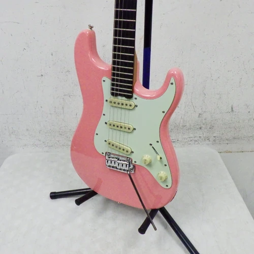 Vist Large View of Product Image Which is Used Schecter nick Johnston Traditional SSS S Type Electric Guitar Pink 6-String