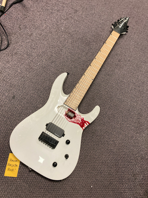 Vist Large View of Product Image Which is Used jackson  slat 7 STRING S Type Electric Guitar White 7-String
