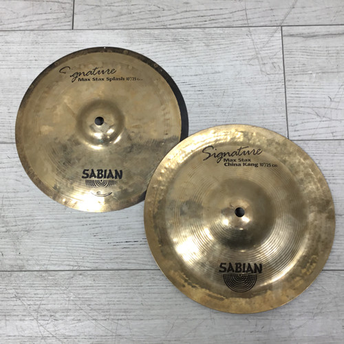 Vist Large View of Product Image Which is Used Sabian Max Stax Mike Portnory 10" Splash And China Cymbal Set