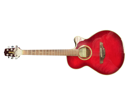 Vist Large View of Product Image Which is Used Takamine G SERIES EG568C Solid Top Acoustic Guitar Red
