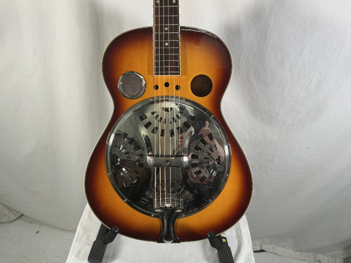Vist Large View of Product Image Which is Used Flinthill RESONATOR Laminate Top Acoustic Guitar Sunburst