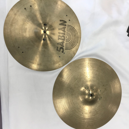 Vist Large View of Product Image Which is Used Sabian 14IN B8 HI HATS W RIVETS Hi Hat Cymbals 14"
