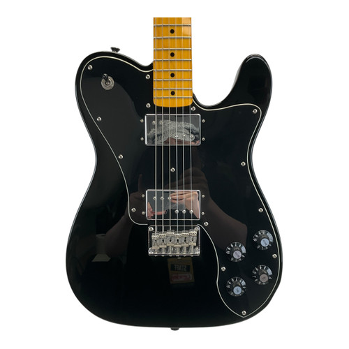 Vist Large View of Product Image Which is Used Squier Vintage Modified Telecaster Deluxe Electric Guitar Black 6-String