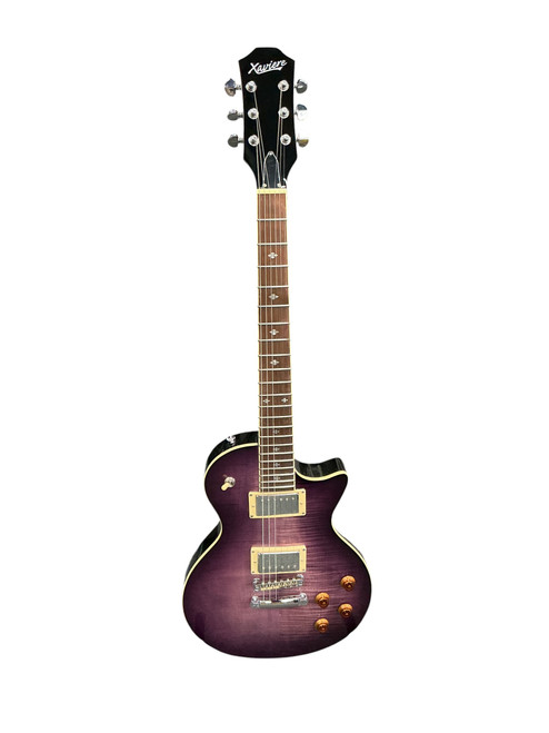 Vist Large View of Product Image Which is Used Xaviere PRO500 LP Type Electric Guitar Purple 6-String