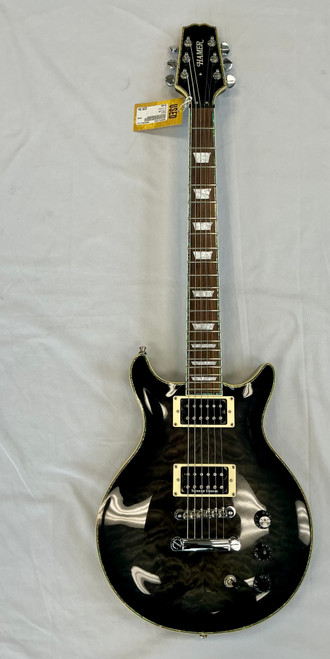 Vist Large View of Product Image Which is Used Hamer STELLAR Electric Guitar Green 6-String