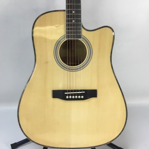 Vist Large View of Product Image Which is Used NEPTUNE DN300SPGL Laminate Top Acoustic Guitar Natural