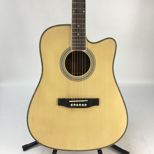 Vist Large View of Product Image Which is Used NEPTUNE DN300SPMT Laminate Top Acoustic Guitar Natural