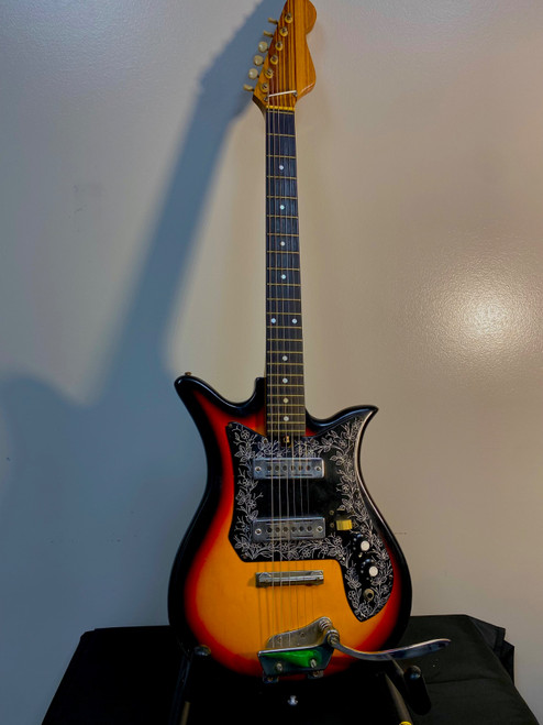 Vist Large View of Product Image Which is Used Teisco ET-210 TULIP Vintage Electric Guitar Sunburst 6-String