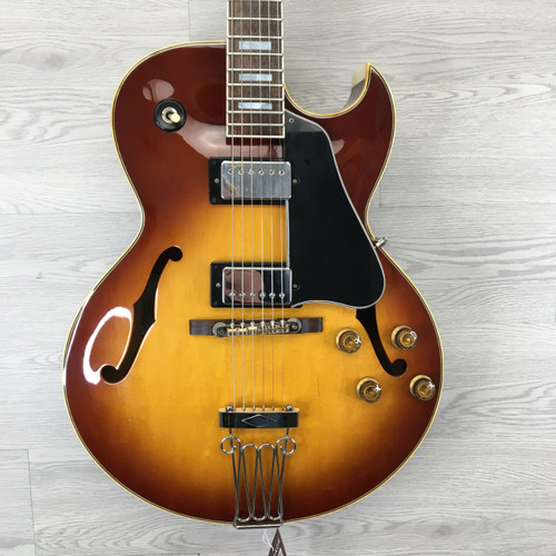Vist Large View of Product Image Which is Used Ibanez FA-100 MIJ Vintage 1978 --Crack Repair-- Semi-Hollow Brown Sunburst w/HSC