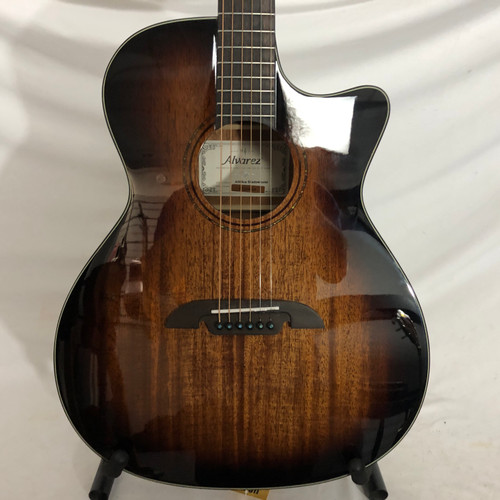 Vist Large View of Product Image Which is Used Alvarez AG66CE Solid Top Acoustic Guitar Sunburst 6-String