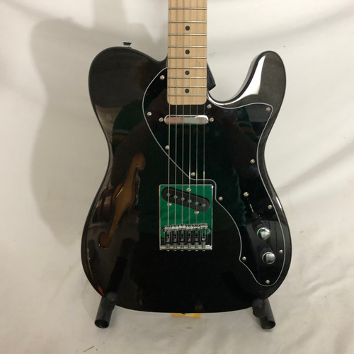 Vist Large View of Product Image Which is Used Squier AFFINITY TELECASTER THINLINE T Type Electric Guitar Black 6-String