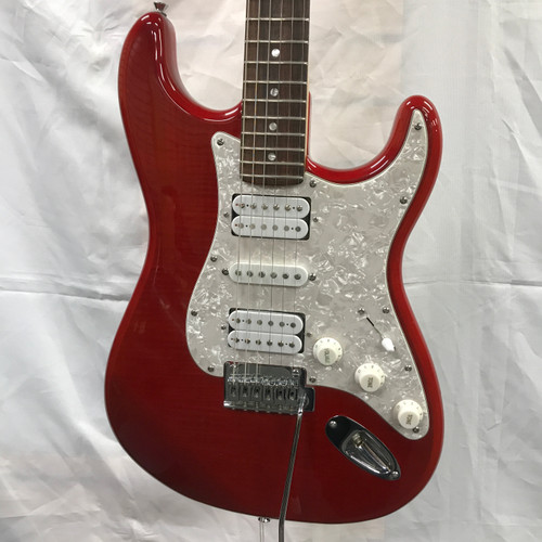 Vist Large View of Product Image Which is Used Squier 2013 DELUXE STRAT HSH S Type Electric Guitar Red 6-String