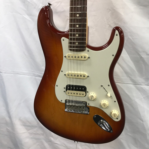 Vist Large View of Product Image Which is Used Fender 2014 AMERICAN STANDARD STRATOCASTER HSS Super S Electric Guitar Cherry Sunburst 6-String