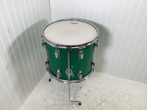 Vist Large View of Product Image Which is Used Ludwig CLASSIC MAPLE FLOOR TOM Floor Tom Green 14"