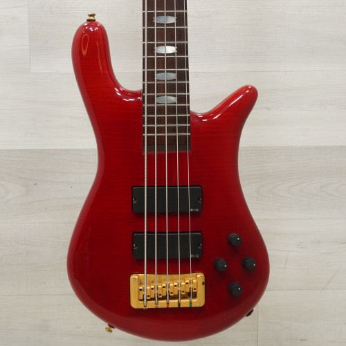 Vist Large View of Product Image Which is Used Spector Euro 5 Bass Guitar Red 5-String