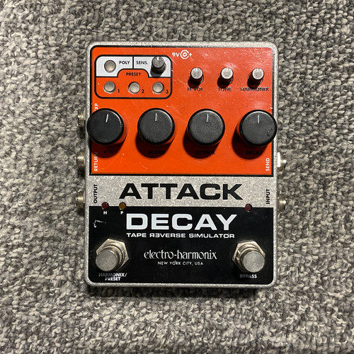 Vist Large View of Product Image Which is Used ELECTRO HARMONIX ATTACK DECAY TAPE REVERSE SIMULATOR Guitar Pedal