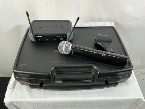 Vist Large View of Product Image Which is Used Shure PGX4 + SM58 WIRELESS MIC SET Wireless Microphone