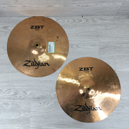 Vist Large View of Product Image Which is Used Zildjian ZBT 13 HI HATS Hi Hat Cymbals 13"