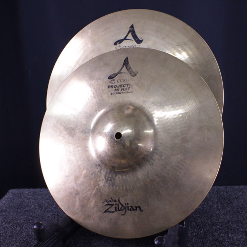 Vist Large View of Product Image Which is Used Zildjian 14 A CUSTOM PROJECTION HI HATS Hi Hat Cymbals 14"