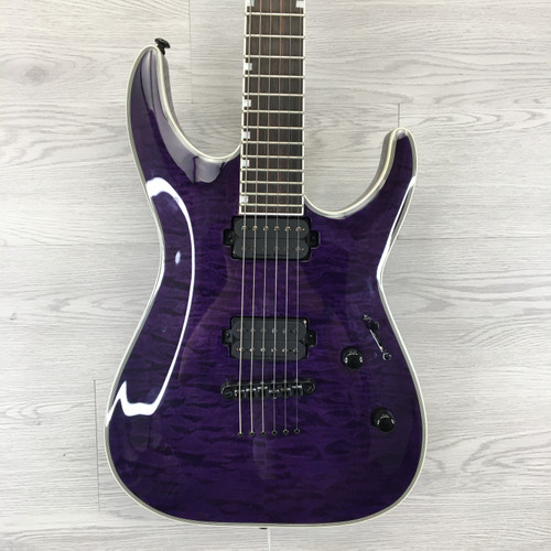 Vist Large View of Product Image Which is Used LTD DELUXE MH-1000 Super S Electric Guitar Purple 6-String