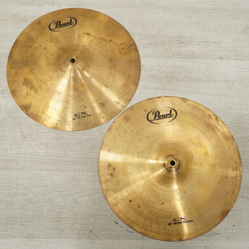 Vist Large View of Product Image Which is Used Pearl Cx Hi Hat Cymbals 14 - Inch
