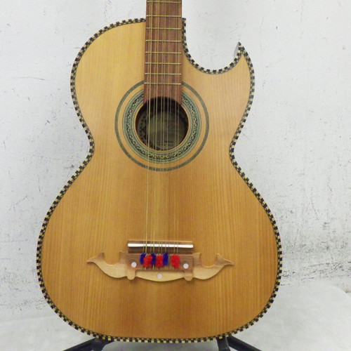 Vist Large View of Product Image Which is Used paracho Elite Odessa Bajo Quinto Solid Top Acoustic Guitar Natural