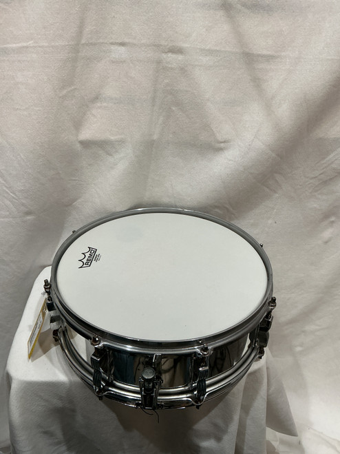 Vist Large View of Product Image Which is Used Ludwig ROCKER SNARE Vintage Metal Snare Drum 14"