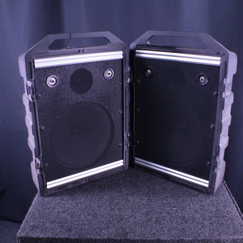 Vist Large View of Product Image Which is Used Peavey PASSIVE MONITOR PAIR SUITCASE Portable PA System Speaker