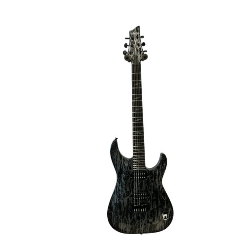 Vist Large View of Product Image Which is Used Schecter C-1 SILVER MOUNTAIN Super S Electric Guitar Silver/Gray 6-String