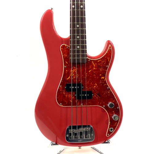 Vist Large View of Product Image Which is Used G&L Custom Shop LB-100 Bass Guitar Nitro Fullerton Red Light Aged