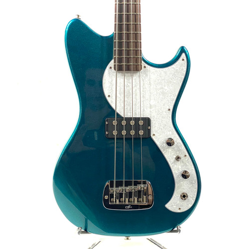 Vist Large View of Product Image Which is Used G&L Fallout Bass Guitar Empress Emerald Blue Metallic
