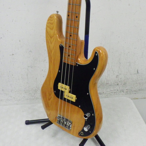 Vist Large View of Product Image Which is Used Hondo II P style Bass P Type Bass Guitar Natural 4-String
