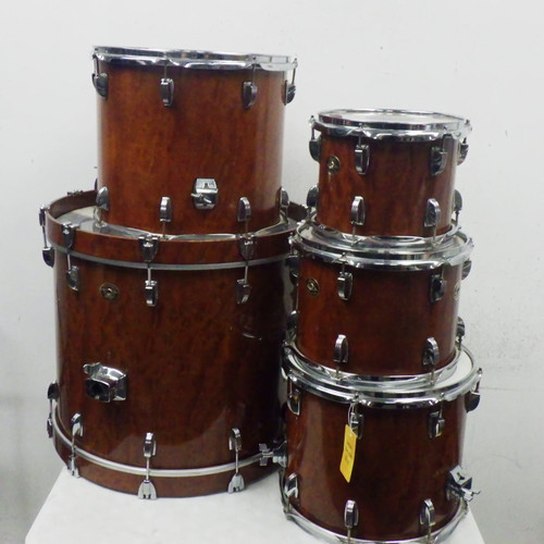 Vist Large View of Product Image Which is Used Ludwig maple Classic Exotic Makore 5 PIECE Drum Shells and Hardware Wood
