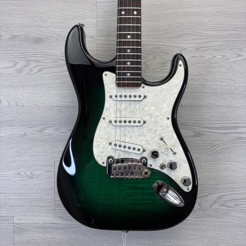 Vist Large View of Product Image Which is Used G&L S-500 S-Type Electric Trans Green USA w/OHSC