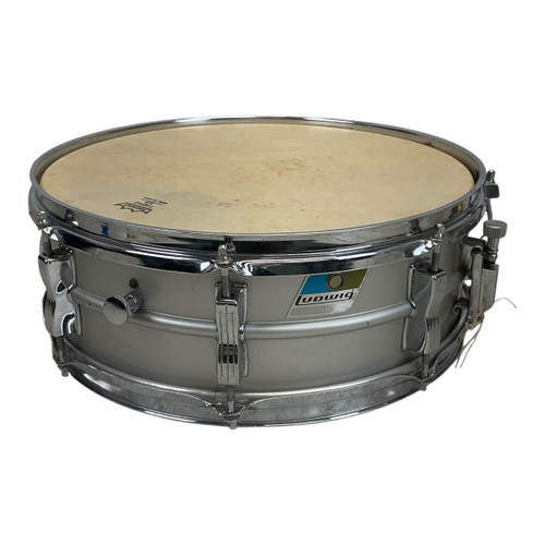 Vist Large View of Product Image Which is Used Ludwig Acrolite 5x14 Vintage Metal Snare Drum 14"