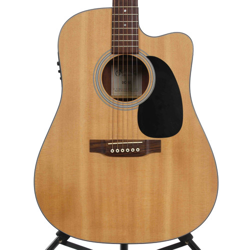 Vist Large View of Product Image Which is Used Martin DC-1E Solid Top Acoustic Guitar Natural