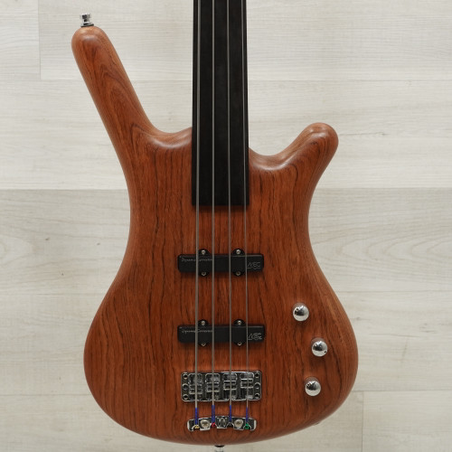 Vist Large View of Product Image Which is Used Warwick Corvette Standrad Fretless Bass Guitar Wood