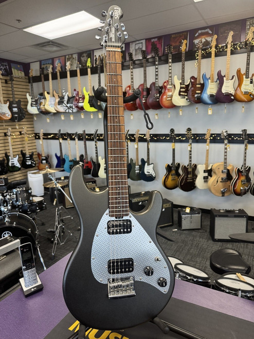 Vist Large View of Product Image Which is Used Ernie Ball SUB 1 Modern Metal Electric Guitar Silver/Gray 6-String