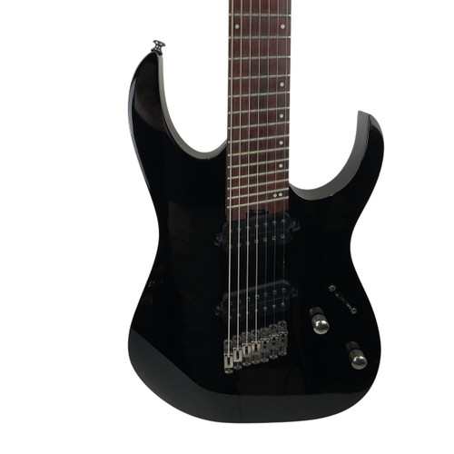 Vist Large View of Product Image Which is Used Ibanez RGMS7 Modern Metal Electric Guitar Black 7-String