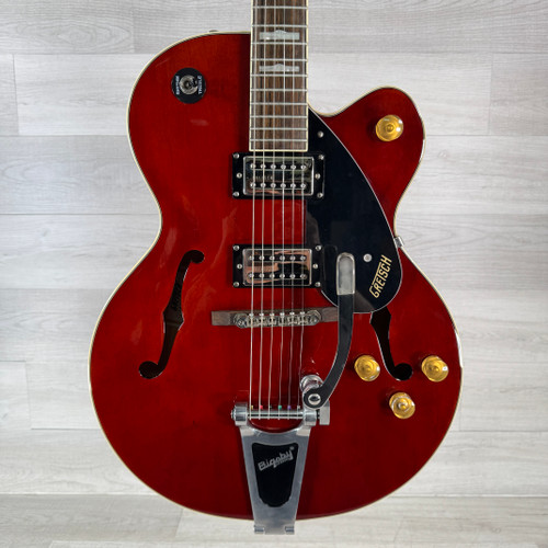 Vist Large View of Product Image Which is Used Gretsch G2420T Streamliner Single-cutaway Hollowbody Electric Guitar - Walnut Stain - Bigsby Vibrato